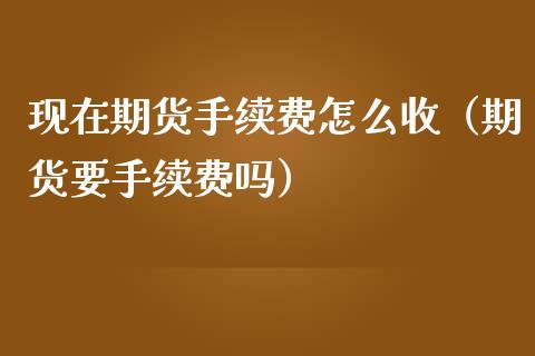 现在期货手续费怎么收（期货要手续费吗）_https://www.liuyiidc.com_恒生指数_第1张