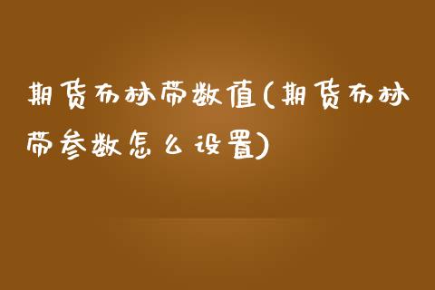 期货布林带数值(期货布林带参数怎么设置)_https://www.liuyiidc.com_基金理财_第1张