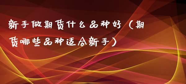 新手做期货什么品种好（期货哪些品种适合新手）_https://www.liuyiidc.com_期货理财_第1张