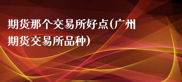 期货那个交易所好点(广州期货交易所品种)_https://www.liuyiidc.com_理财品种_第1张