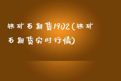 铁矿石期货1902(铁矿石期货实时行情)_https://www.liuyiidc.com_财经要闻_第1张