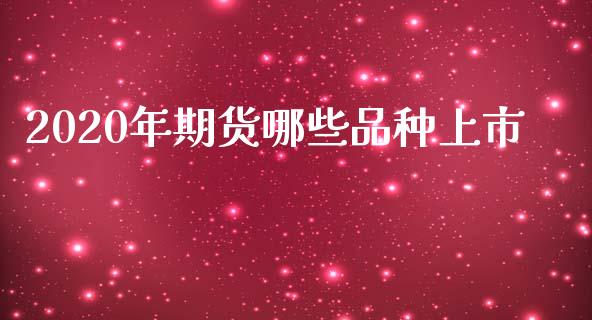 2020年期货哪些品种上市_https://www.liuyiidc.com_基金理财_第1张