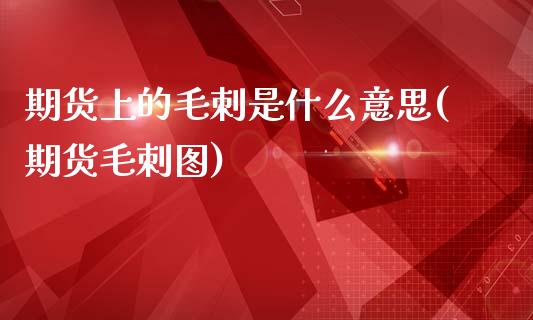 期货上的毛刺是什么意思(期货毛刺图)_https://www.liuyiidc.com_财经要闻_第1张