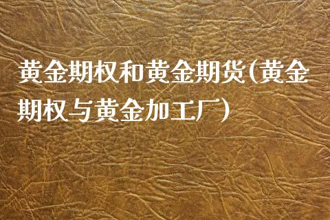 黄金期权和黄金期货(黄金期权与黄金加工厂)_https://www.liuyiidc.com_期货品种_第1张