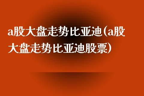 a股大盘走势比亚迪(a股大盘走势比亚迪股票)_https://www.liuyiidc.com_股票理财_第1张