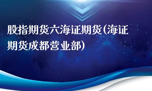 股指期货六海证期货(海证期货成都)_https://www.liuyiidc.com_理财百科_第1张