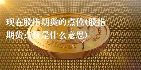 现在股指期货的点位(股指期货点数是什么意思)_https://www.liuyiidc.com_理财百科_第1张