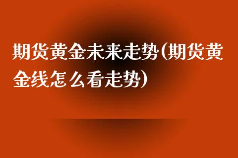 期货黄金未来走势(期货黄金线怎么看走势)_https://www.liuyiidc.com_股票理财_第1张