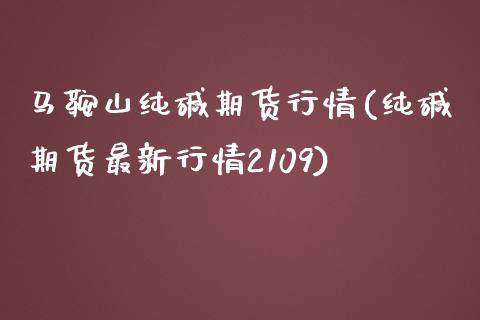 马鞍山纯碱期货行情(纯碱期货最新行情2109)_https://www.liuyiidc.com_期货知识_第1张