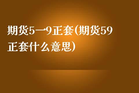 期货5一9正套(期货59正套什么意思)_https://www.liuyiidc.com_财经要闻_第1张