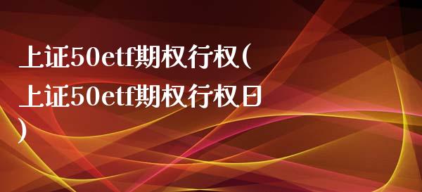 上证50etf期权行权(上证50etf期权行权日)_https://www.liuyiidc.com_国际期货_第1张