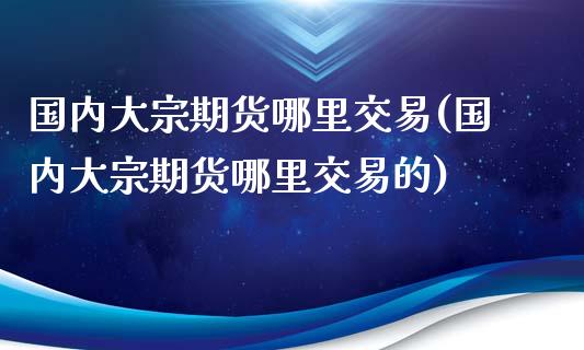 国内大宗期货哪里交易(国内大宗期货哪里交易的)_https://www.liuyiidc.com_期货软件_第1张