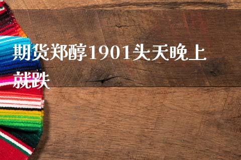 期货郑醇1901头天晚上就跌_https://www.liuyiidc.com_期货交易所_第1张