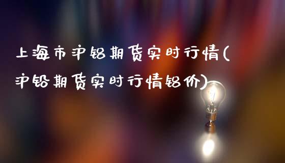 上海市沪铝期货实时行情(沪铅期货实时行情铝价)_https://www.liuyiidc.com_期货交易所_第1张