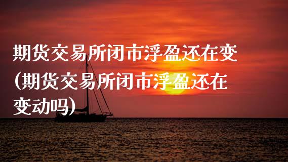 期货交易所闭市浮盈还在变(期货交易所闭市浮盈还在变动吗)_https://www.liuyiidc.com_期货交易所_第1张