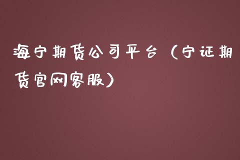 海宁期货平台（宁证期货）_https://www.liuyiidc.com_期货品种_第1张