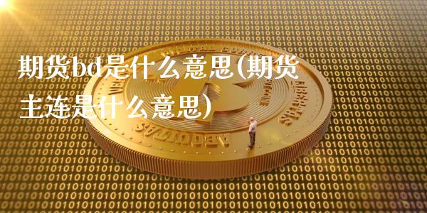 期货bd是什么意思(期货主连是什么意思)_https://www.liuyiidc.com_期货直播_第1张