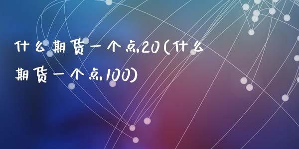 什么期货一个点20(什么期货一个点100)_https://www.liuyiidc.com_期货品种_第1张