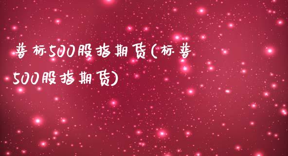 普标500股指期货(标普500股指期货)_https://www.liuyiidc.com_国际期货_第1张