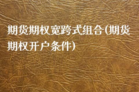 期货期权宽跨式组合(期货期权开户条件)_https://www.liuyiidc.com_期货直播_第1张