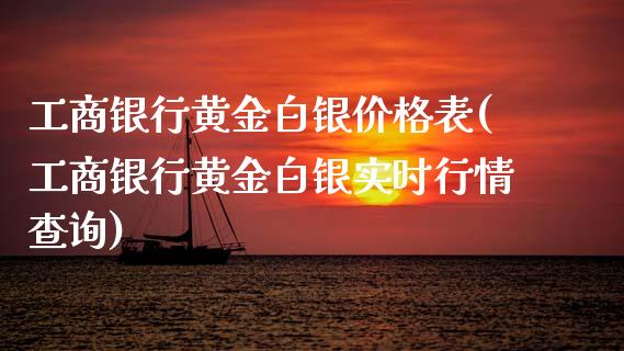 **银行黄金白银表(**银行黄金白银实时行情查询)_https://www.liuyiidc.com_国际期货_第1张