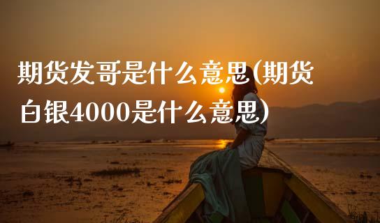 期货发哥是什么意思(期货白银4000是什么意思)_https://www.liuyiidc.com_期货理财_第1张