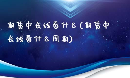 期货中长线看什么(期货中长线看什么周期)_https://www.liuyiidc.com_理财品种_第1张