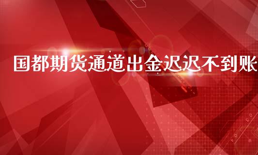 国都期货通道出金迟迟不到账_https://www.liuyiidc.com_期货交易所_第1张