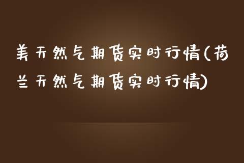 美天然气期货实时行情(荷兰天然气期货实时行情)_https://www.liuyiidc.com_期货品种_第1张