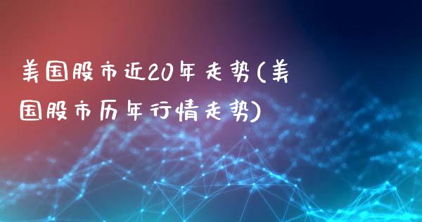 美国股市近20年走势(美国股市历年行情走势)_https://www.liuyiidc.com_期货知识_第1张