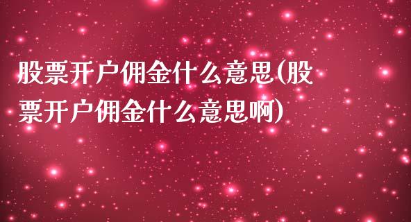 佣金什么意思(佣金什么意思啊)_https://www.liuyiidc.com_股票理财_第1张