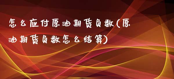 怎么应付原油期货负数(原油期货负数怎么结算)_https://www.liuyiidc.com_期货直播_第1张