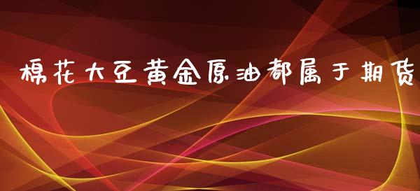 棉花大豆黄金原油都属于期货_https://www.liuyiidc.com_期货软件_第1张