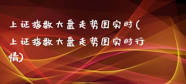 上证指数大盘走势图实时(上证指数大盘走势图实时行情)_https://www.liuyiidc.com_期货交易所_第1张