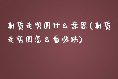 期货走势图什么意思(期货走势图怎么看涨跌)_https://www.liuyiidc.com_期货品种_第1张