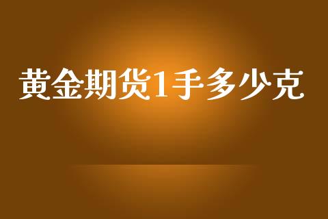 黄金期货1手多少克_https://www.liuyiidc.com_黄金期货_第1张