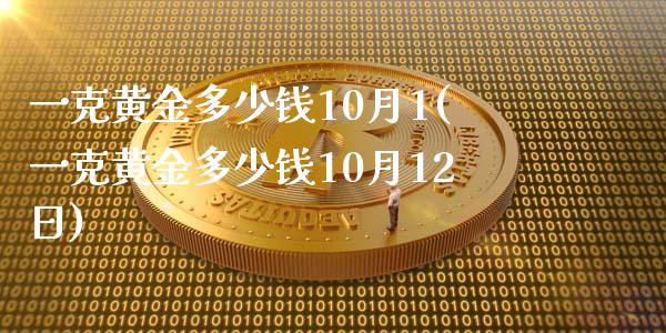 一克黄金多少钱10月1(一克黄金多少钱10月12日)_https://www.liuyiidc.com_国际期货_第1张