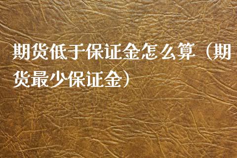 期货低于保证金怎么算（期货最少保证金）_https://www.liuyiidc.com_期货理财_第1张