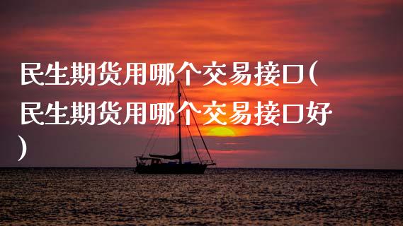 民生期货用哪个交易接口(民生期货用哪个交易接口好)_https://www.liuyiidc.com_财经要闻_第1张