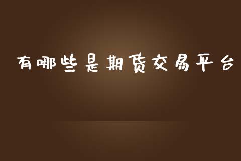 有哪些是期货交易平台_https://www.liuyiidc.com_期货理财_第1张