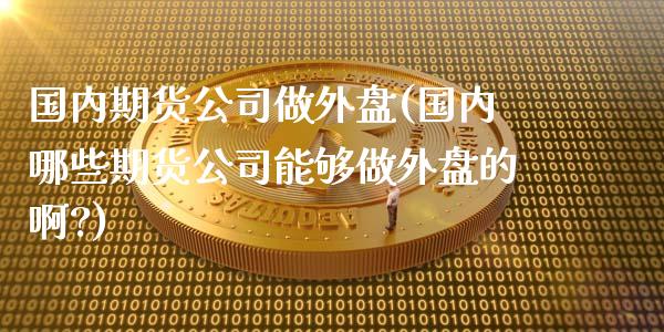 国内期货做外盘(国内哪些期货能够做外盘的啊?)_https://www.liuyiidc.com_基金理财_第1张