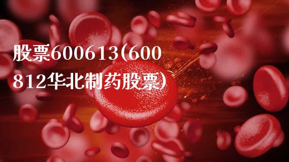 股票600613(600812华北制药股票)_https://www.liuyiidc.com_股票理财_第1张