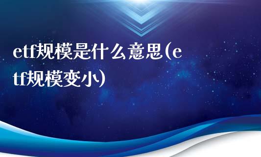 etf规模是什么意思(etf规模变小)_https://www.liuyiidc.com_期货知识_第1张