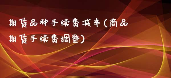 期货品种手续费减半(商品期货手续费调整)_https://www.liuyiidc.com_理财百科_第1张