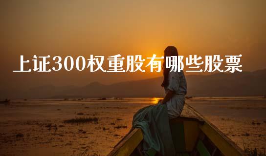 上证300权重股有哪些股票_https://www.liuyiidc.com_财经要闻_第1张