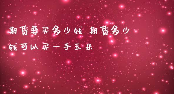 期货要买多少钱 期货多少钱可以买一手玉米_https://www.liuyiidc.com_期货理财_第1张