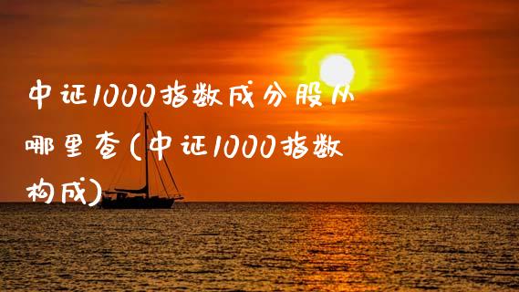 中证1000指数成分股从哪里查(中证1000指数构成)_https://www.liuyiidc.com_股票理财_第1张