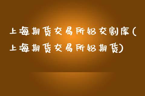 上海期货交易所铝交割库(上海期货交易所铝期货)_https://www.liuyiidc.com_期货品种_第1张