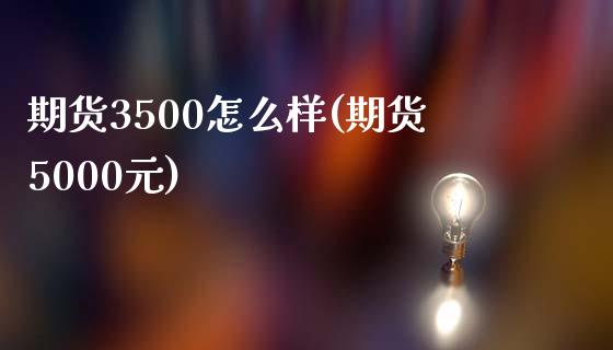 期货3500怎么样(期货5000元)_https://www.liuyiidc.com_期货直播_第1张