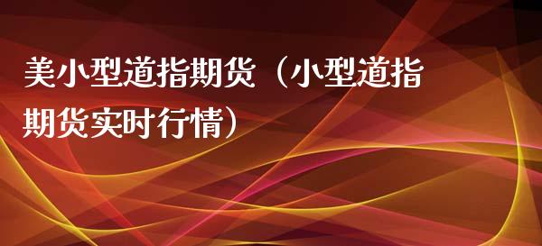 美小型道指期货（小型道指期货实时行情）_https://www.liuyiidc.com_期货理财_第1张